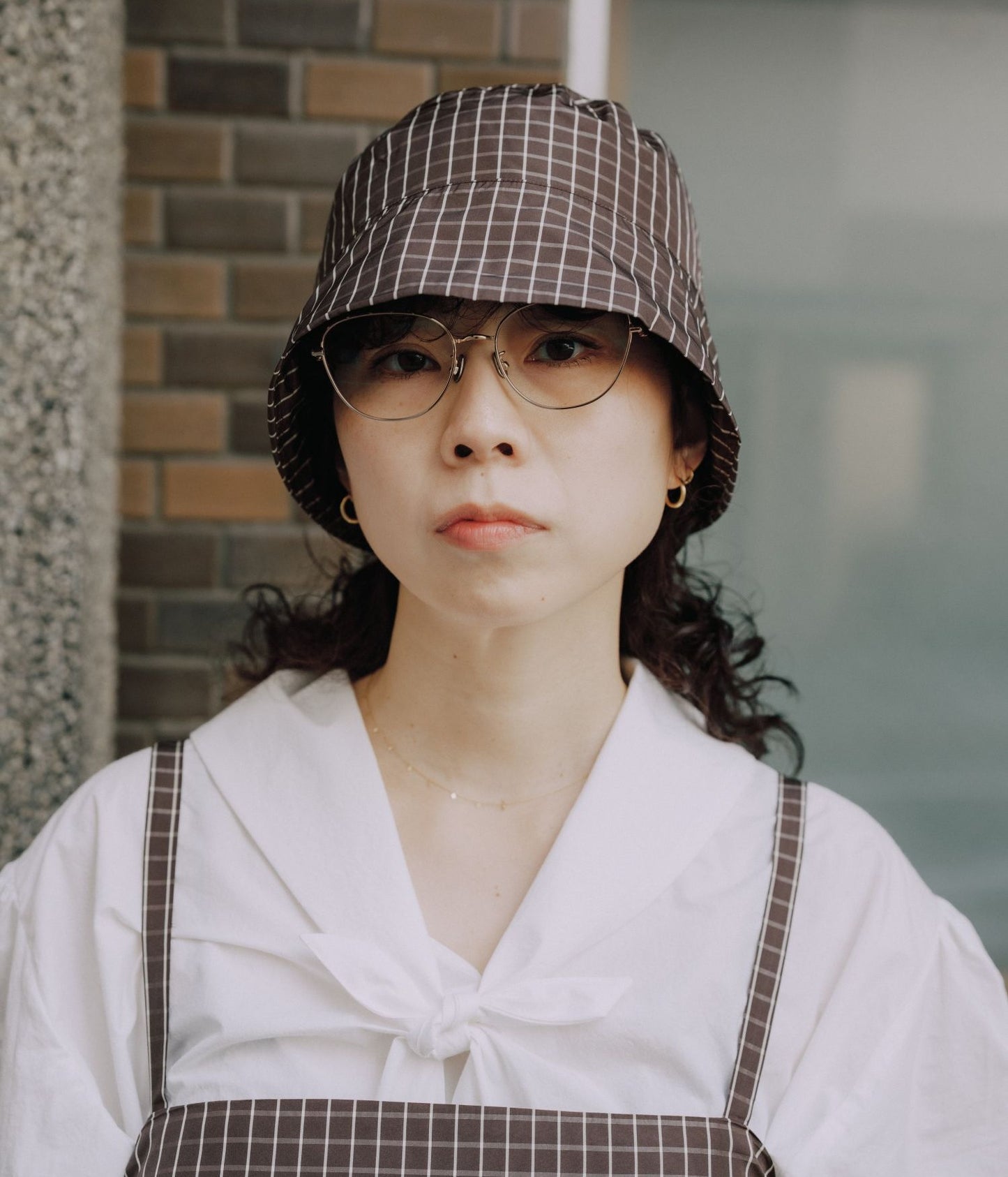 ELEPH "ME HAT" (브라운 체크)