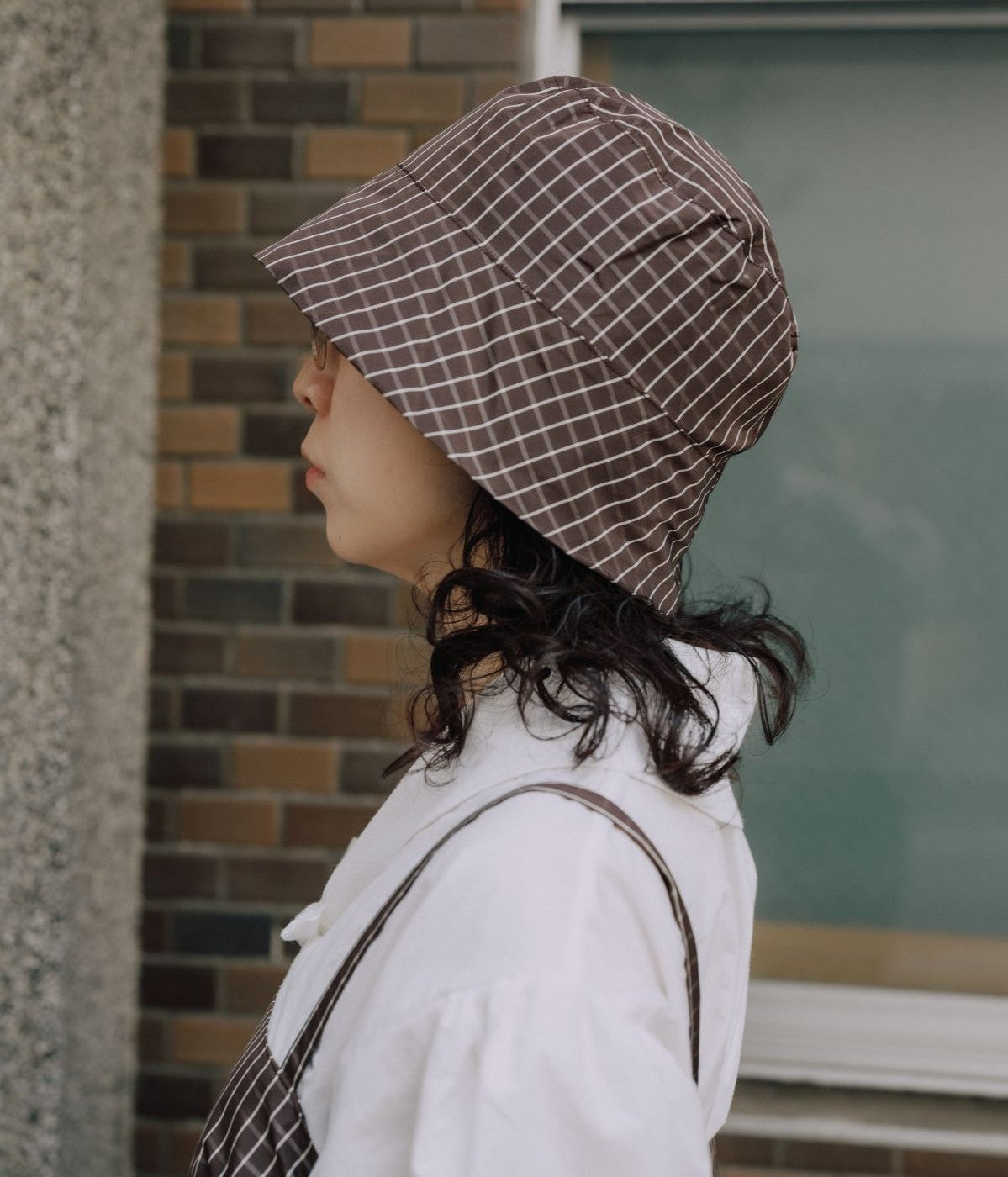 ELEPH "ME HAT" (브라운 체크)