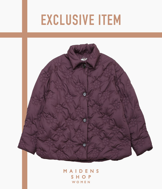 ELEPH ''FLOWER PUFF SHORT'' (BURGUNDY)