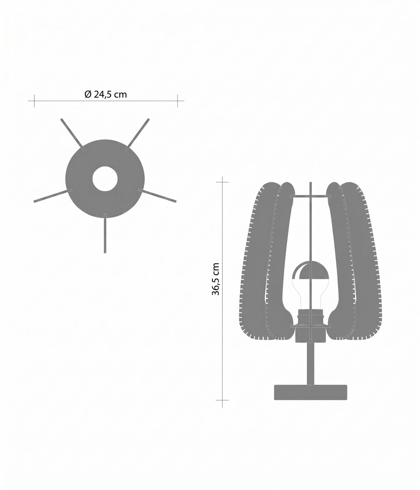 LAFABLIGHT ''ARIOCA TABLE LAMP'' (ALCERIA/TRIPLE TWIST)