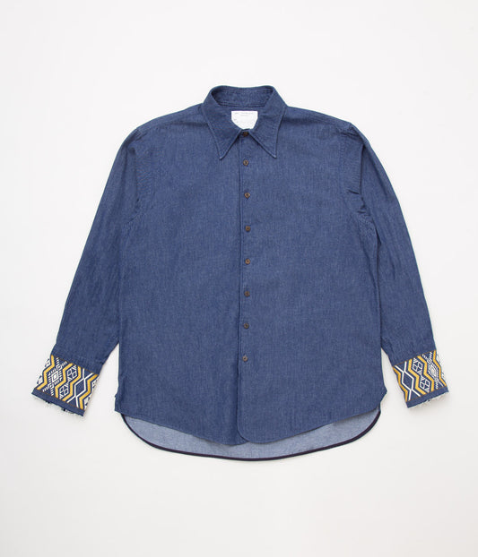 BLACKBIRD "REGULAR COLLAR SHIRT"(INDIGO)