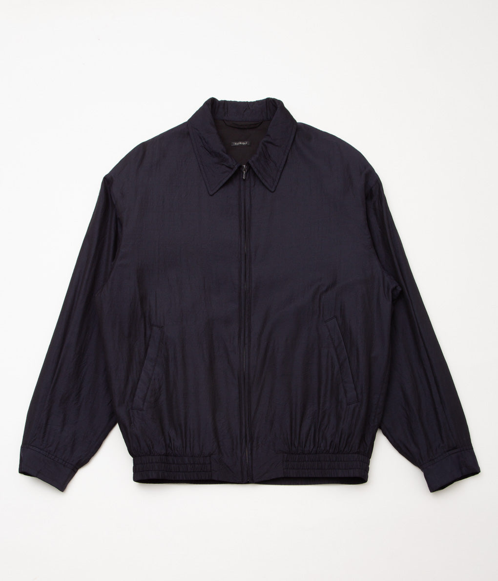 COMOLI ''ウールシルク スイングトップ'' (NAVY)