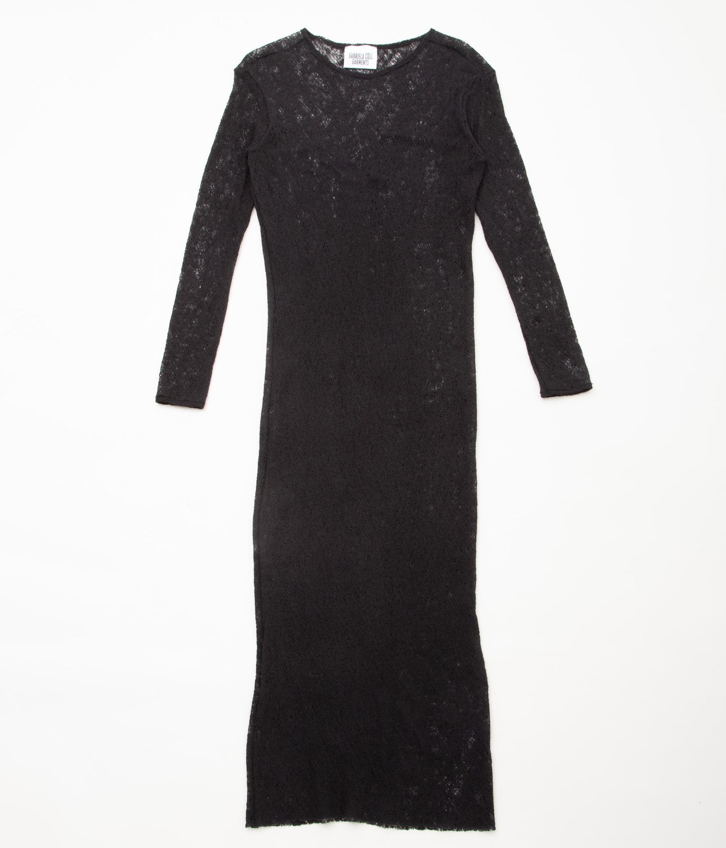 GABRIELA COLL GARMENTS ''NO.293 MERINO WOOL KNITTED DRESS'' (BLACK)