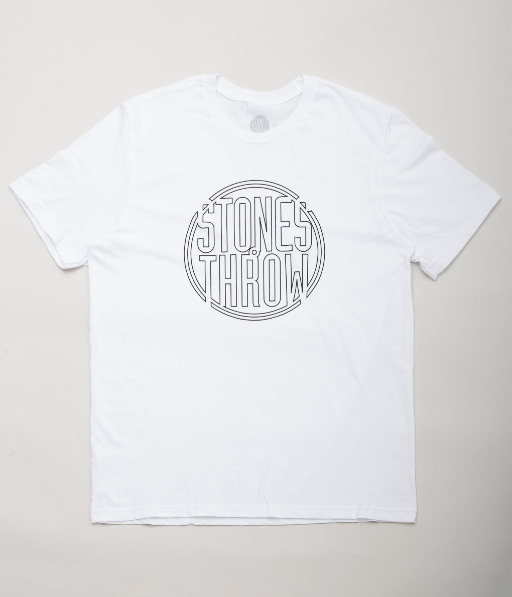 STONES THROW RECORDS ''OUTLINE LOGO TEE'' (WHTIE)