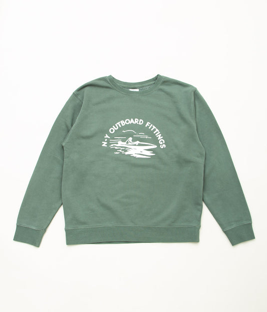 OLD SOLDIER "OUTBOARD FITTINGS SWEAT"(VINTAGE GREEN)