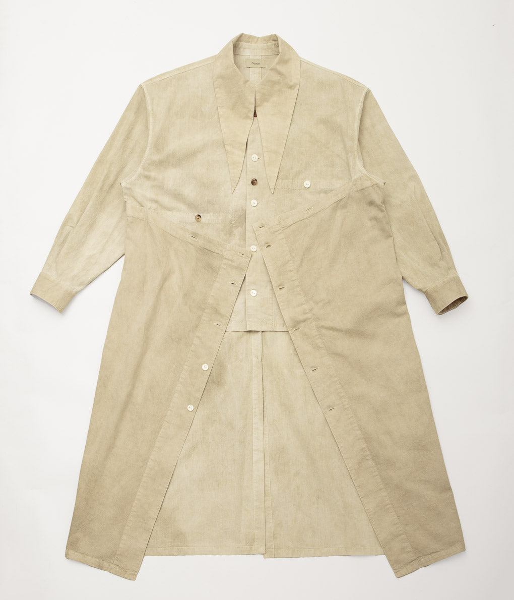 NOMAT ''TIE LONG SHIRTS'' (BEIGE)