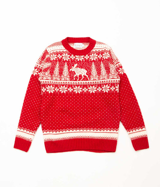 INVERALLAN "CREW NECK DEER" (TUDOR × CREAM)