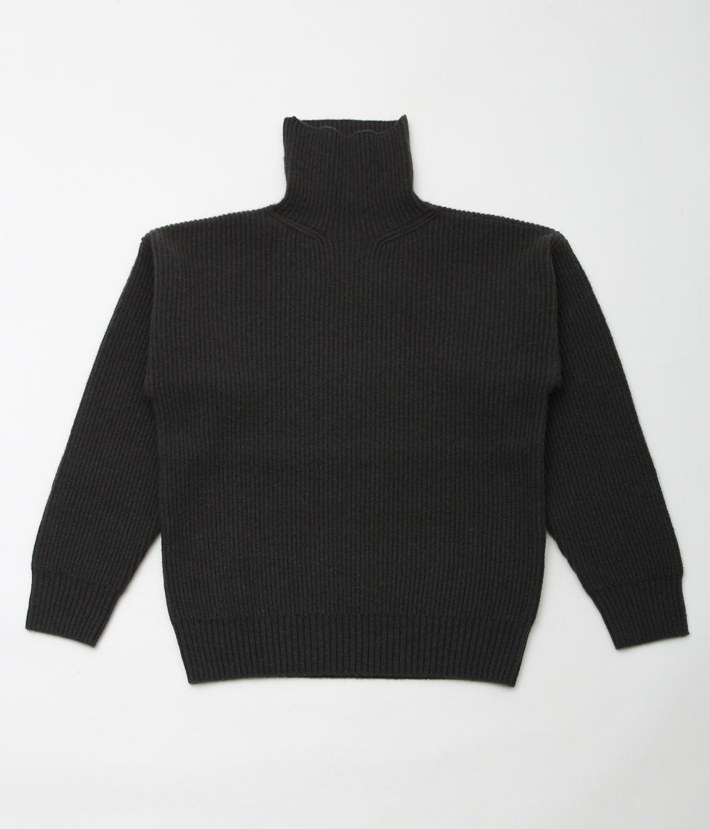 SEYA. ''TURTLE NECK CLOUD SWEATER'' (CRIMSON GREY)