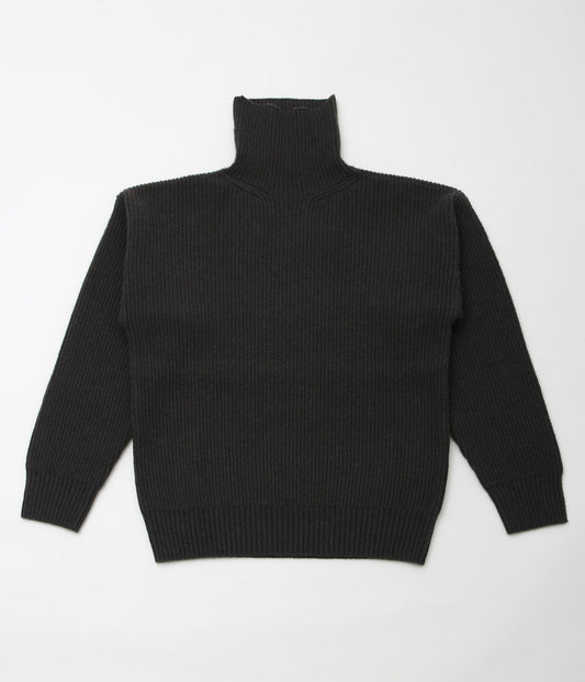 SEYA. ''TURTLE NECK CLOUD SWEATER'' (CRIMSON GRAY)