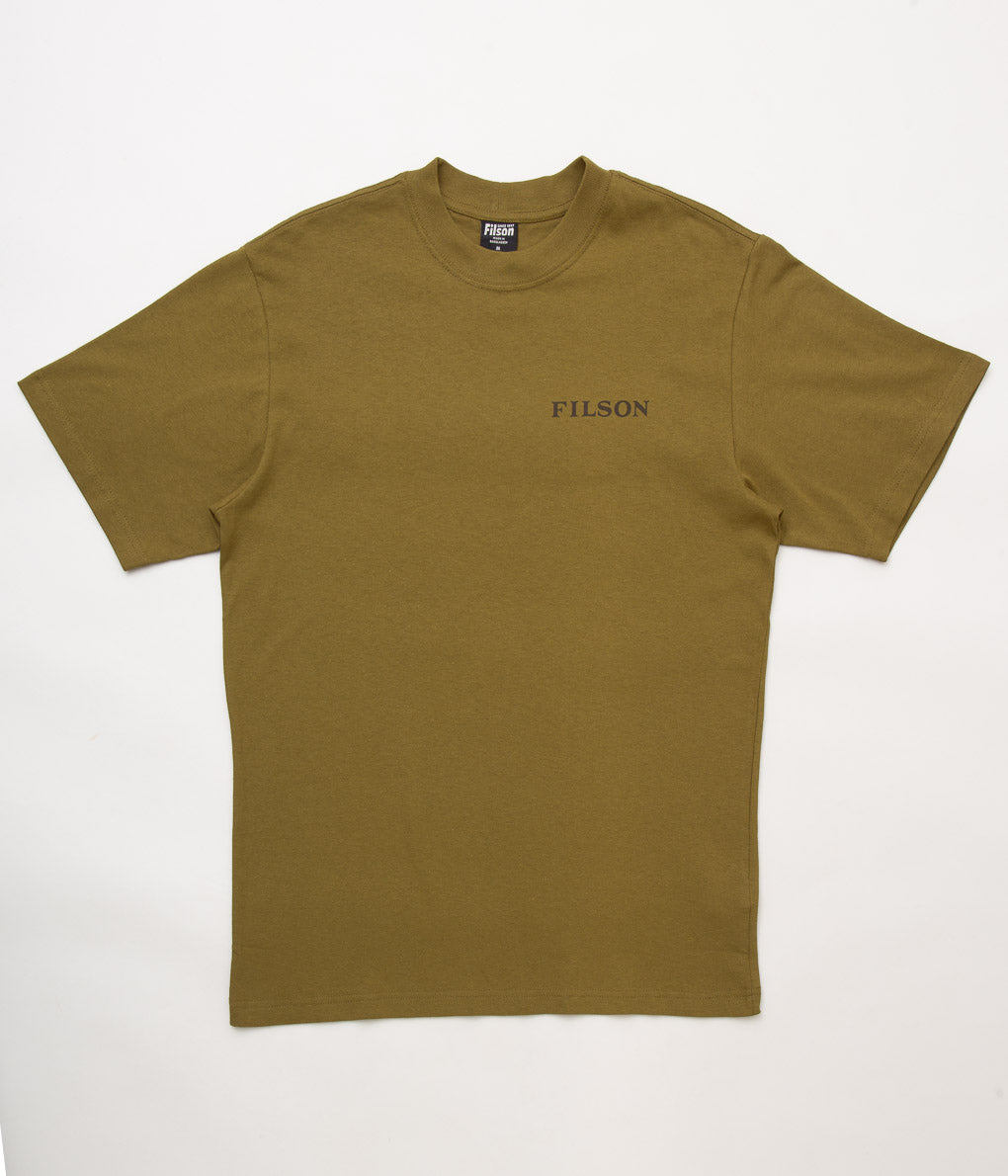 FILSON "S/S PIONEER GRAPHIC TEE" (GOLD OCHRE / CAPTAIN)