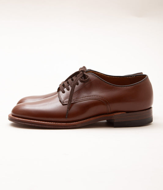 ALDEN ''MILITARY PLAIN TOE OX(53713)'' (HUNTER BROWN)