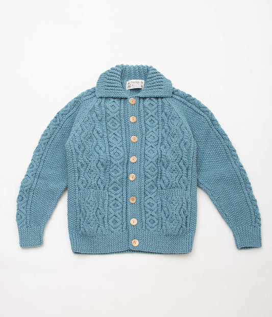 INVERALLAN "3A LUMBER CARDIGAN (ARAN)" (LOVAT)