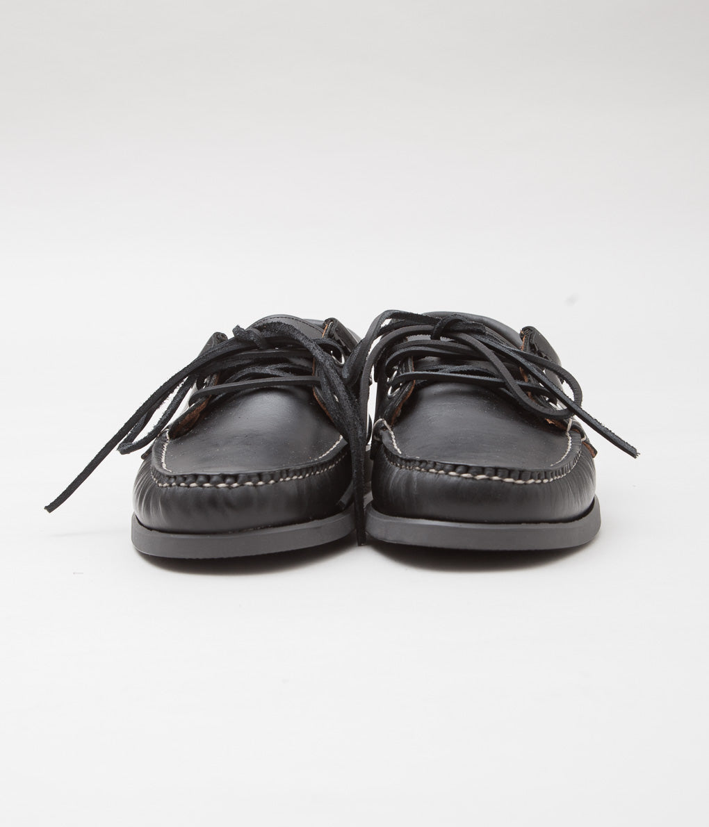 QUODDY TRAIL MOCCASIN ''BLUCHER'' (BLACK)