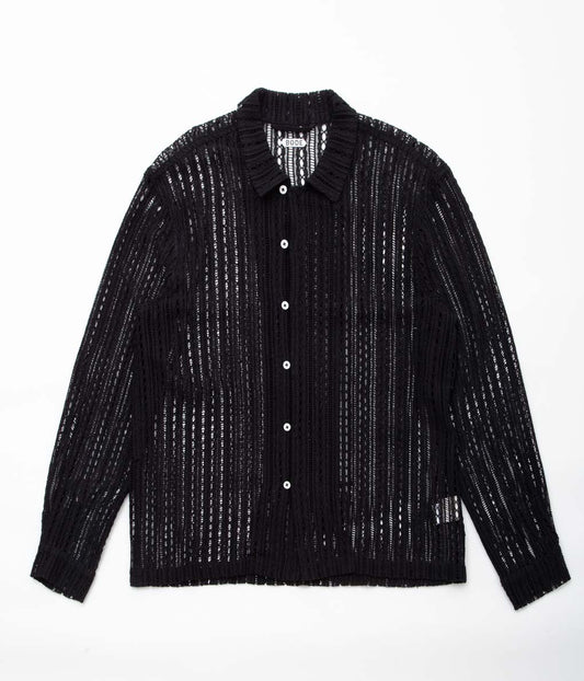 BODE ''MEANDERING LACE LS SHIRT'' (BLACK)