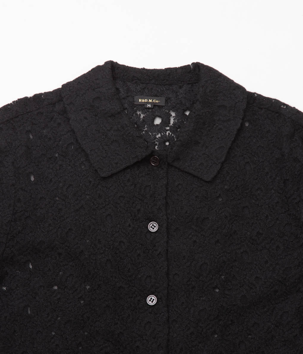 OLDMAN'S TAILOR ''LACE FLOWER JACKET'' (BLACK)