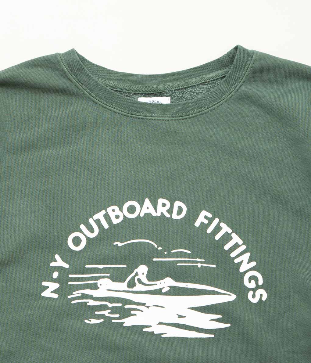 OLD SOLDIER "OUTBOARD FITTINGS SWEAT"(VINTAGE GREEN)