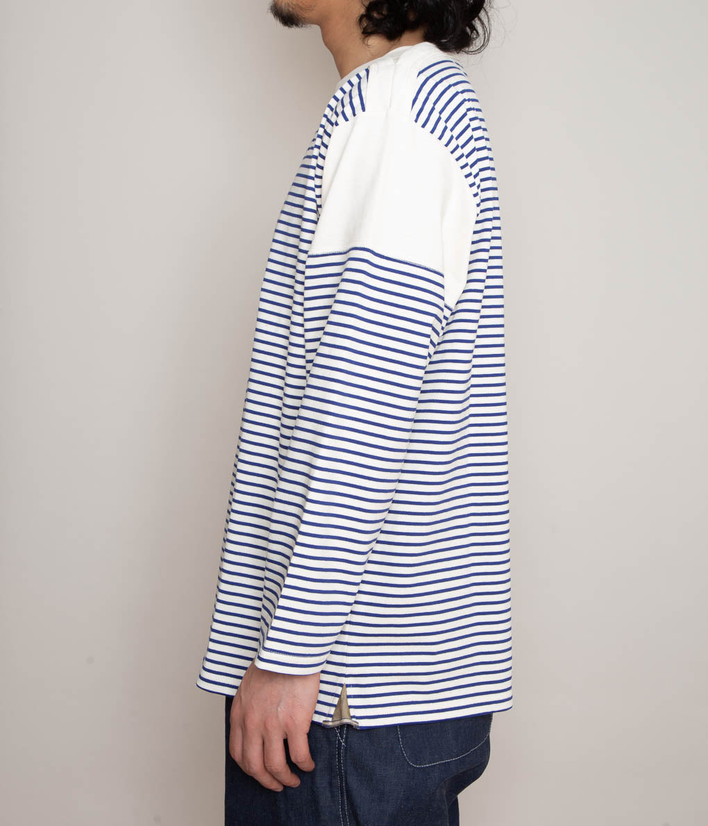 ANSNAM''BORDER BOAT NECK L/S TEE''(WHITE×BLUE) – THE STORE BY MAIDENS
