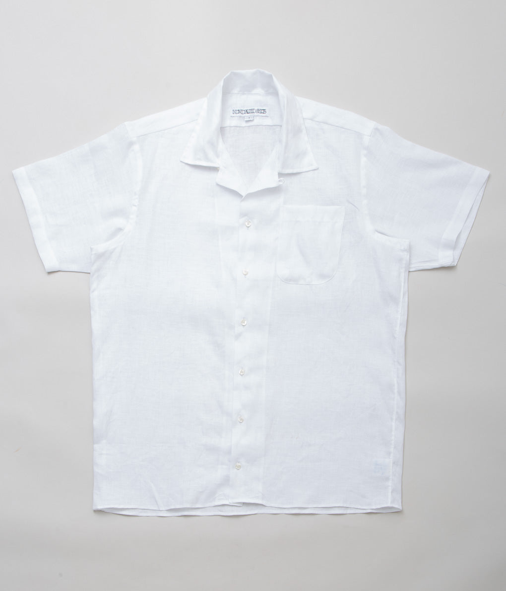 INDIVIDUALIZED SHIRTS''CAMP COLLAR S/S''(WHITE)