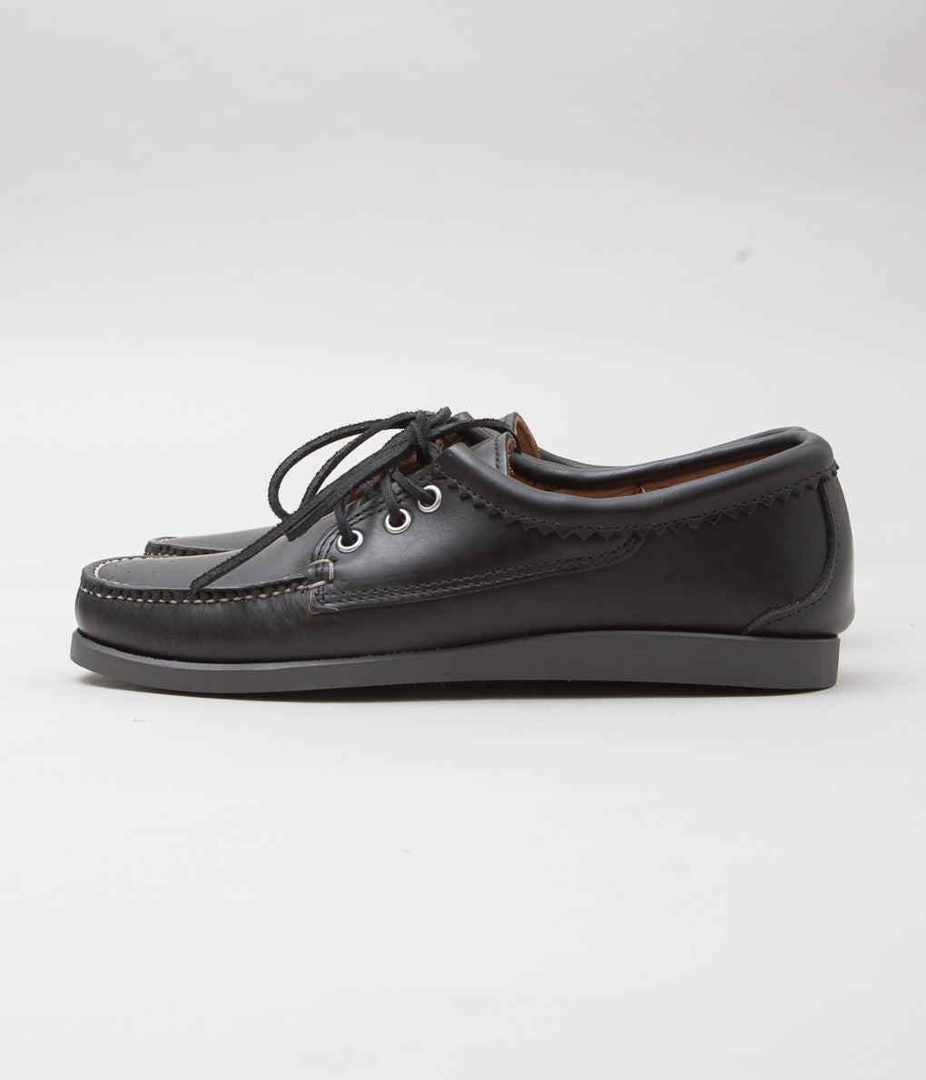 QUODDY TRAIL MOCCASIN ''BLUCHER'' (BLACK)