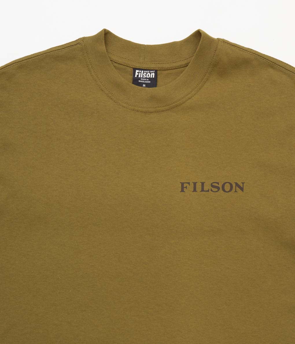 FILSON "S/S PIONEER GRAPHIC TEE" (GOLD OCHRE / CAPTAIN)