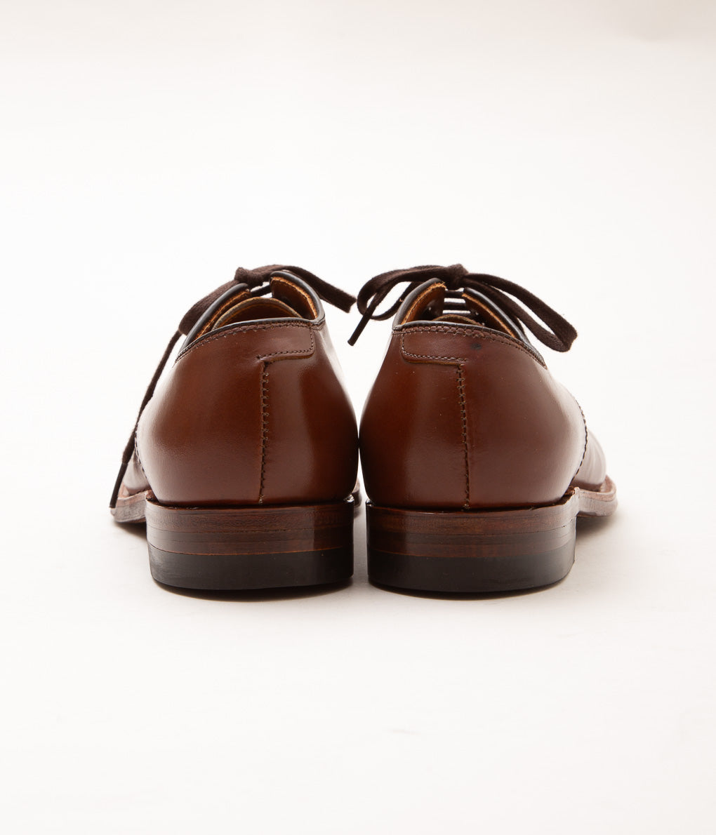 ALDEN ''MILITARY PLAIN TOE OX(53713)'' (HUNTER BROWN)