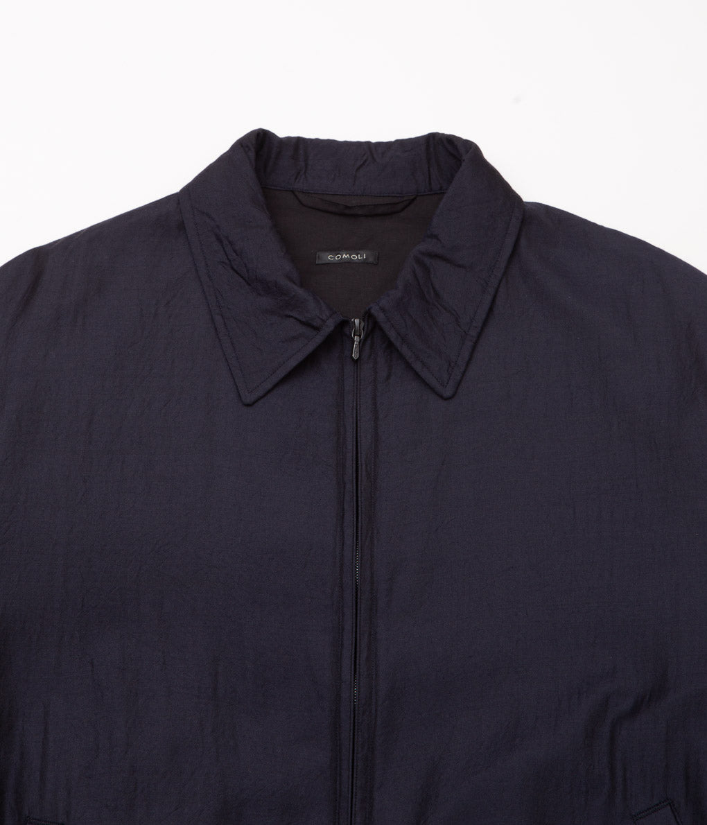 COMOLI ''ウールシルク スイングトップ'' (NAVY)