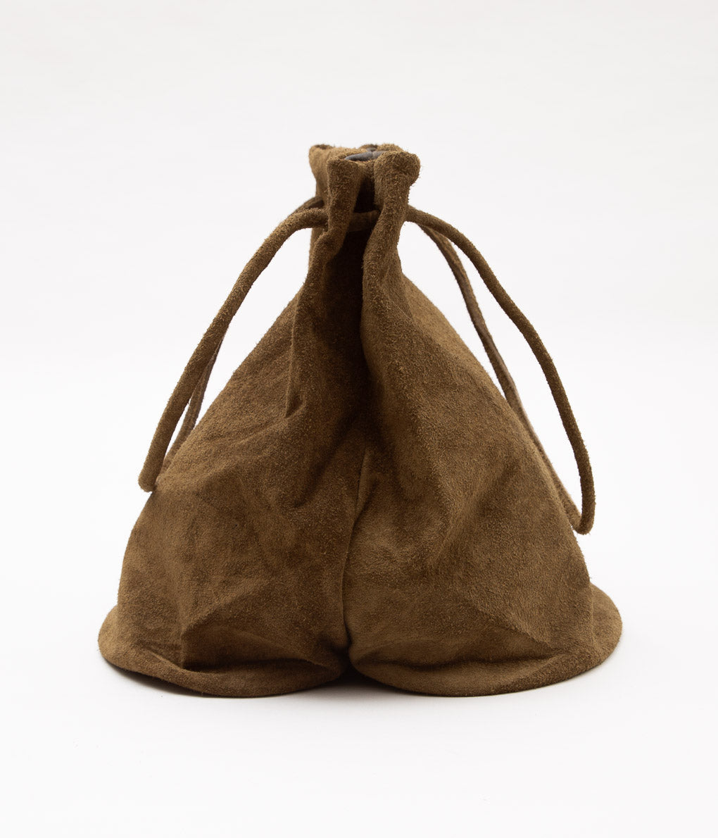 GABRIELA COLL GARMENTS ''NO.17 HOOF BAG'' (BROWN SUEDE)