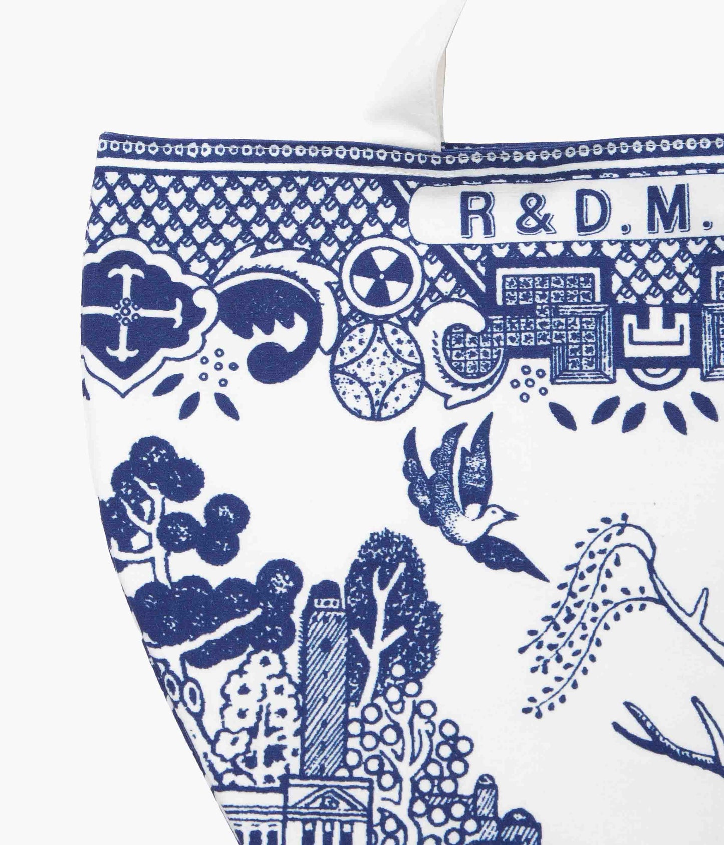 OLDMAN'S TAILOR ''B.W. TOTE BAG'' (BLUE)
