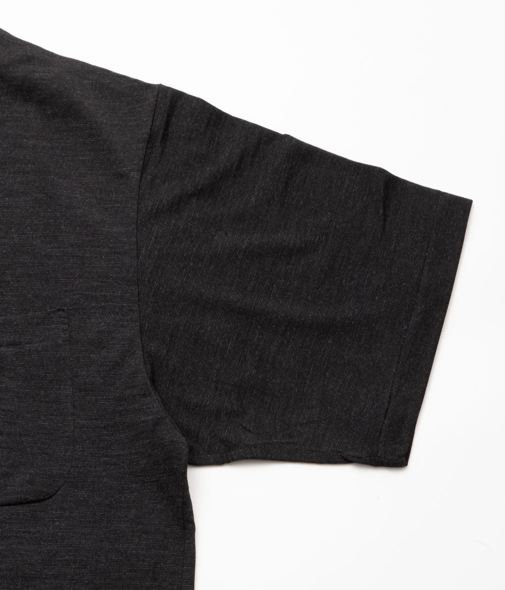 COMOLI''サマーウール 半袖Tシャツ''(CHARCOAL)