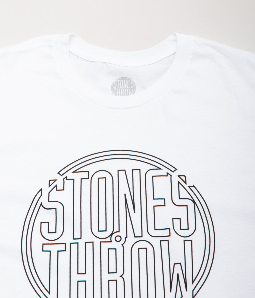 STONES THROW RECORDS ''OUTLINE LOGO TEE'' (WHTIE)