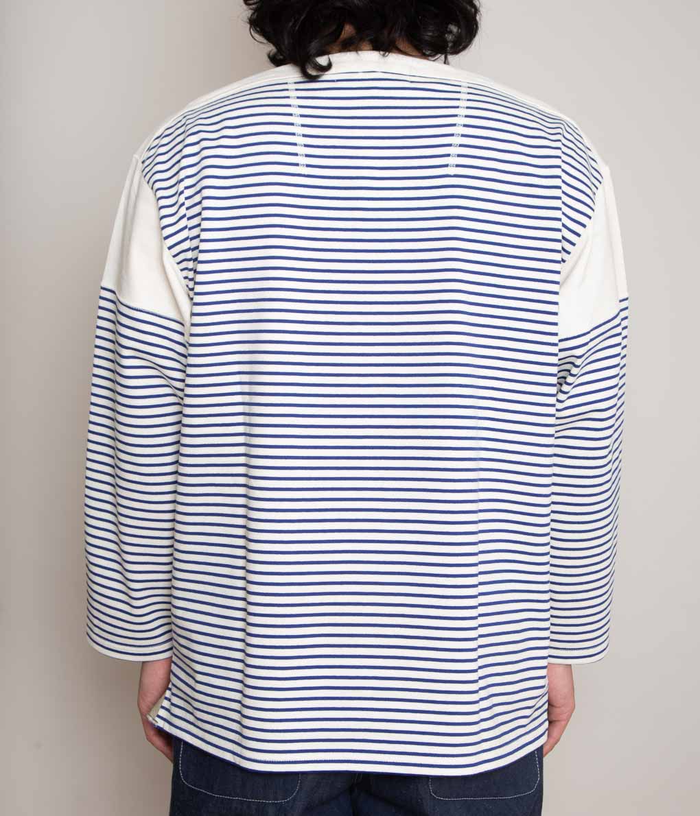 ANSNAM''BORDER BOAT NECK L/S TEE''(WHITE×BLUE) – THE STORE BY MAIDENS