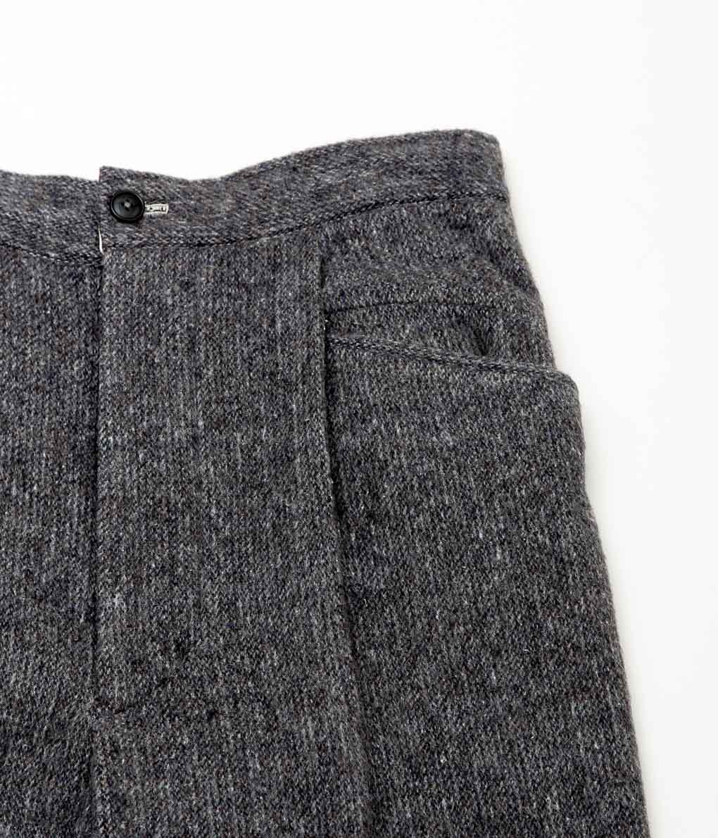 GORSCH ''MAQUIGNON TROUSERS MOSAIC STRIPE FLUFFY WOOL'' (DARK BROWN)