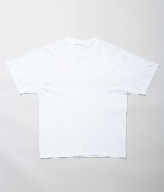 COMOLI''コットンジャージ 半袖Tシャツ''(WHITE)
