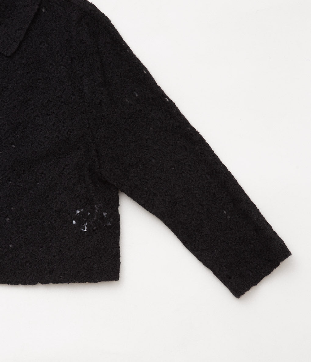 OLDMAN'S TAILOR ''LACE FLOWER JACKET'' (BLACK)