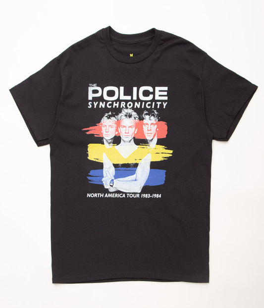 BLUESCENTRIC ''THE POLICE SYNCHRONICITY TOUR HEAVY TEE'' (BLACK)