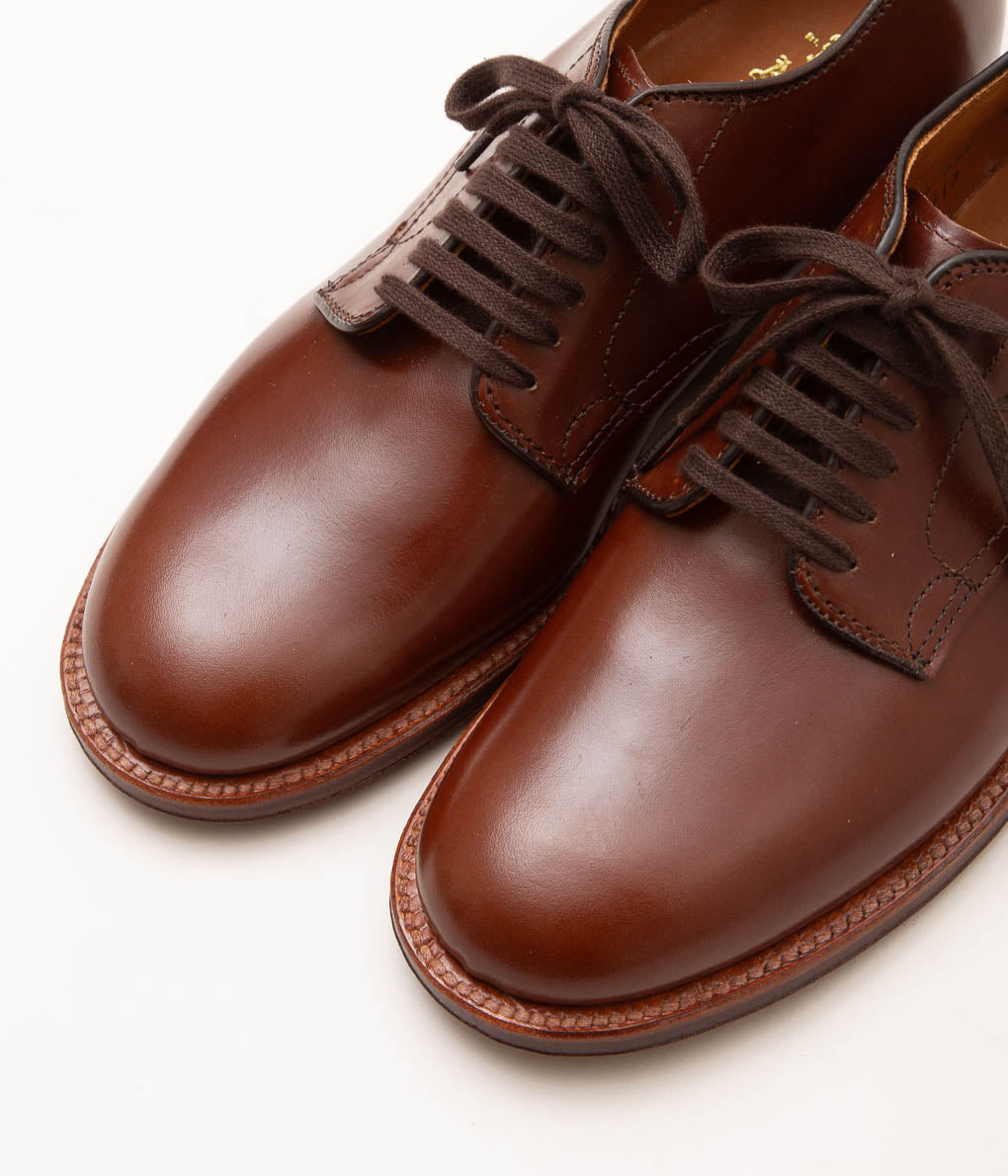 ALDEN ''MILITARY PLAIN TOE OX(53713)'' (HUNTER BROWN)