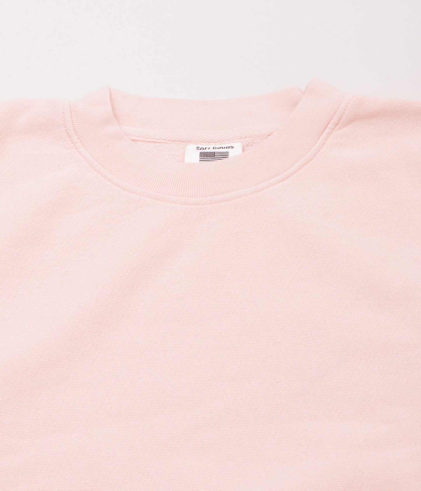 SOFT GOODS "CREW NECK SWEAT'' (BLUSH PINK)