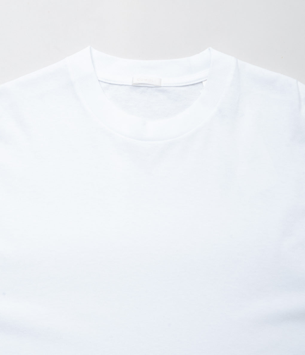 COMOLI''コットンジャージ ノースリーブ''(WHITE)
