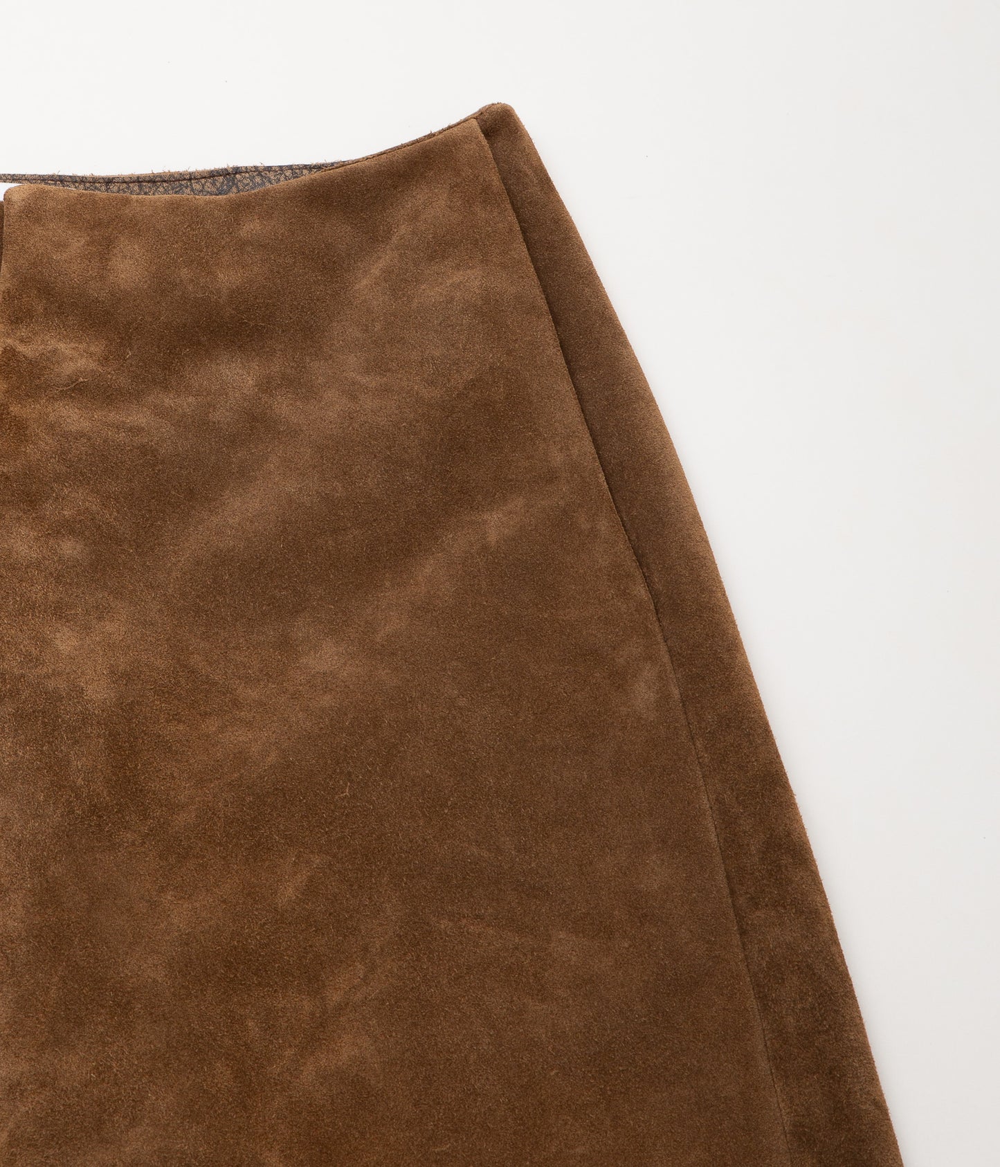 GABRIELA COLL GARMENTS ''NO.249 LEATHER FULL TROUSERS'' (BROWN SUEDE)