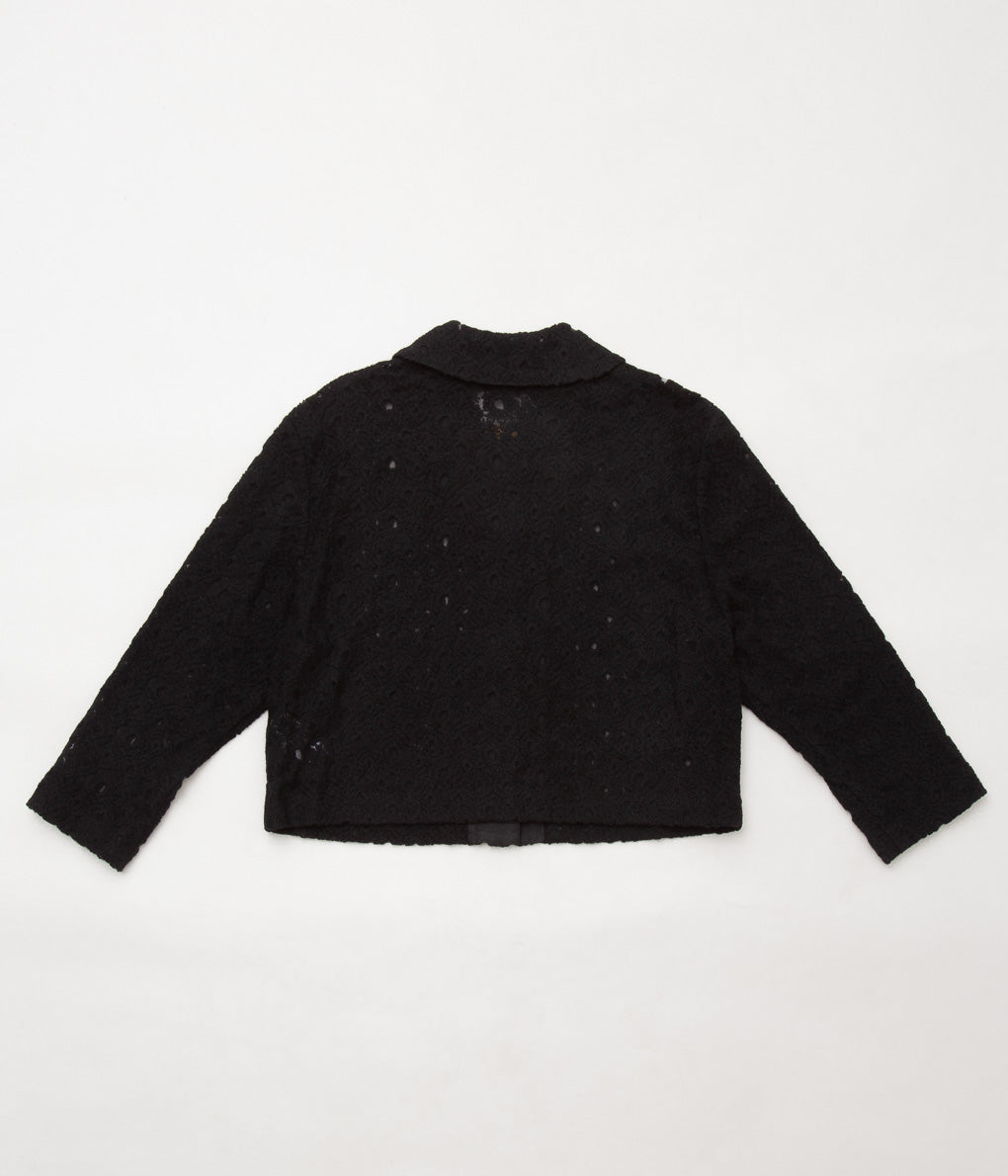 OLDMAN'S TAILOR ''LACE FLOWER JACKET'' (BLACK)