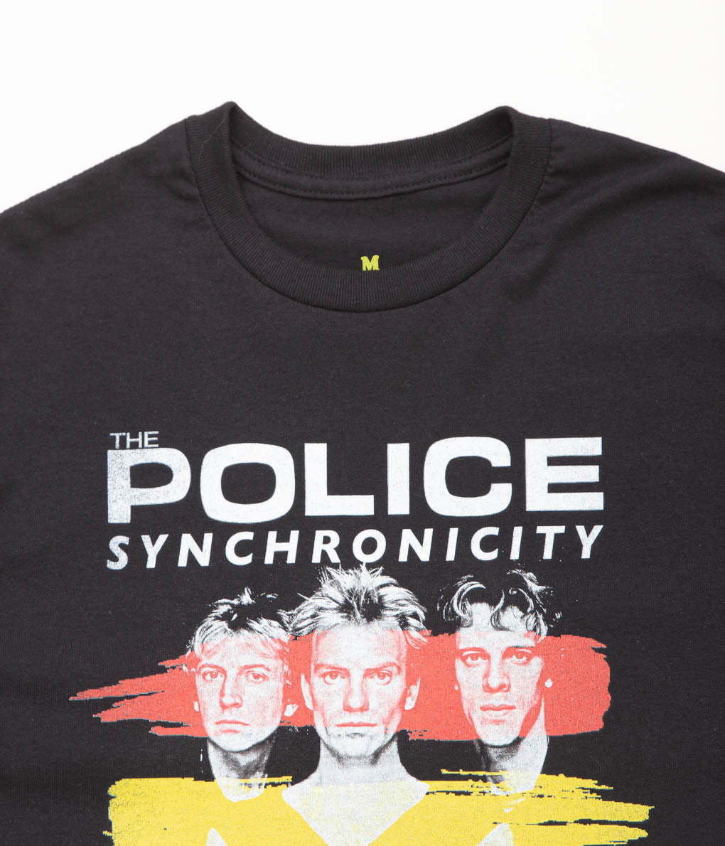 BLUESCENTRIC ''THE POLICE SYNCHRONICITY TOUR HEAVY TEE'' (BLACK)