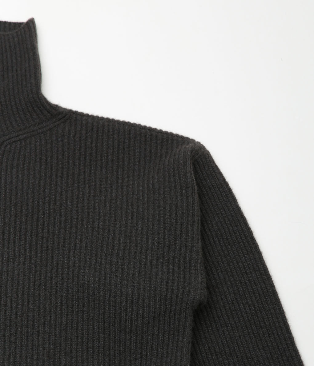 SEYA. ''TURTLE NECK CLOUD SWEATER'' (CRIMSON GRAY)