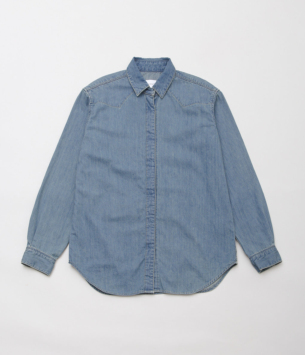 TU ES MON TRESOR '' THE TURQUOISE DENIM SHIRT'' (SOLID 3YEAR)