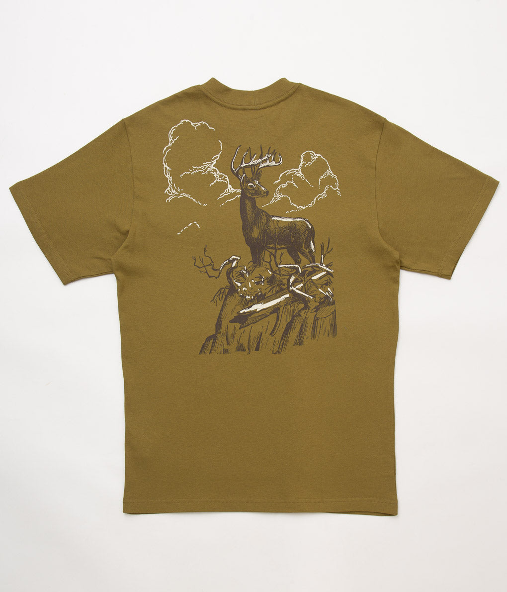 FILSON "S/S PIONEER GRAPHIC TEE" (GOLD OCHRE / CAPTAIN)