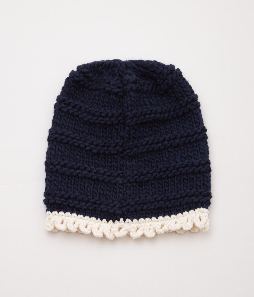 ELEPH ''SUUS HAT HANDKNIT'' (NAVY)