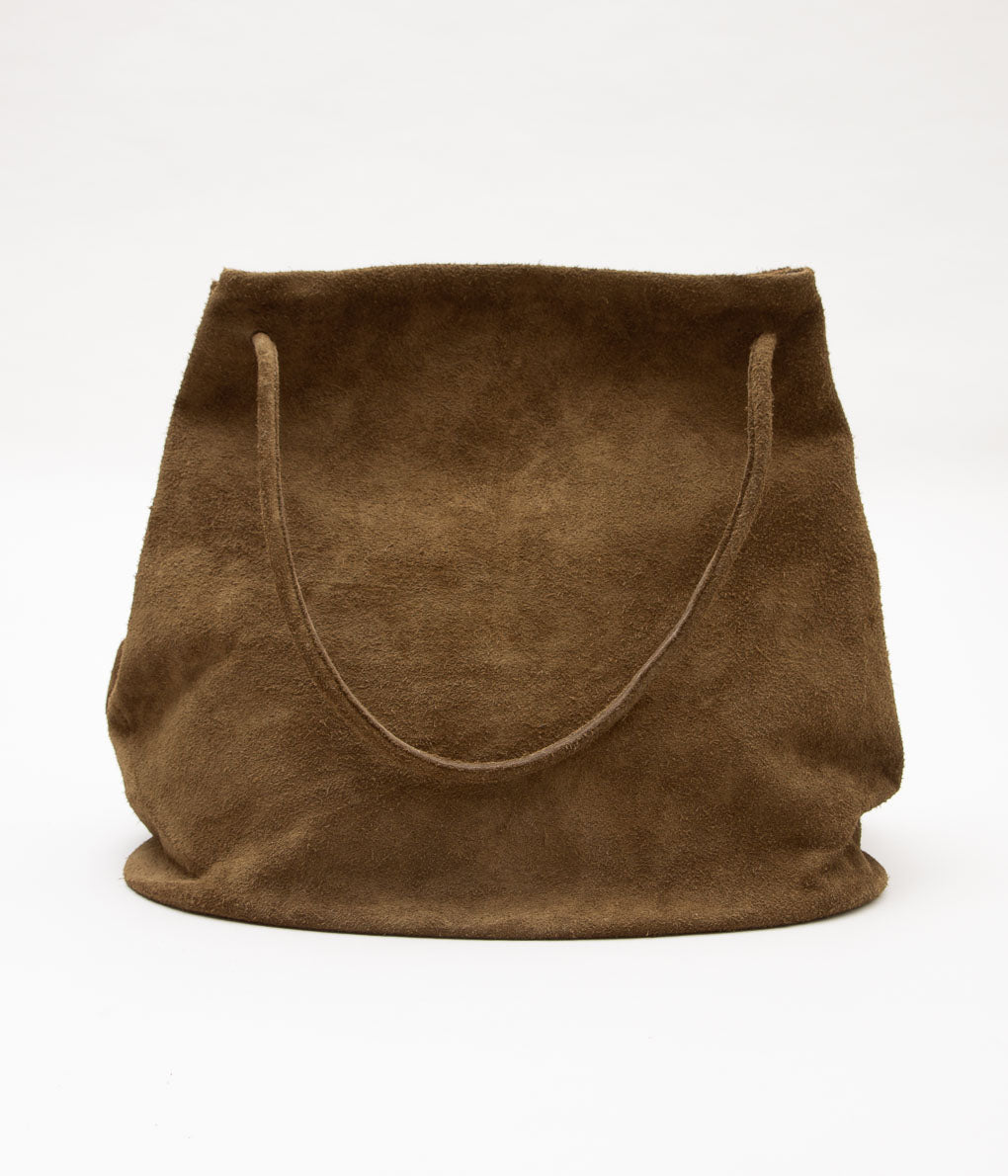 GABRIELA COLL GARMENTS ''NO.17 HOOF BAG'' (BROWN SUEDE)