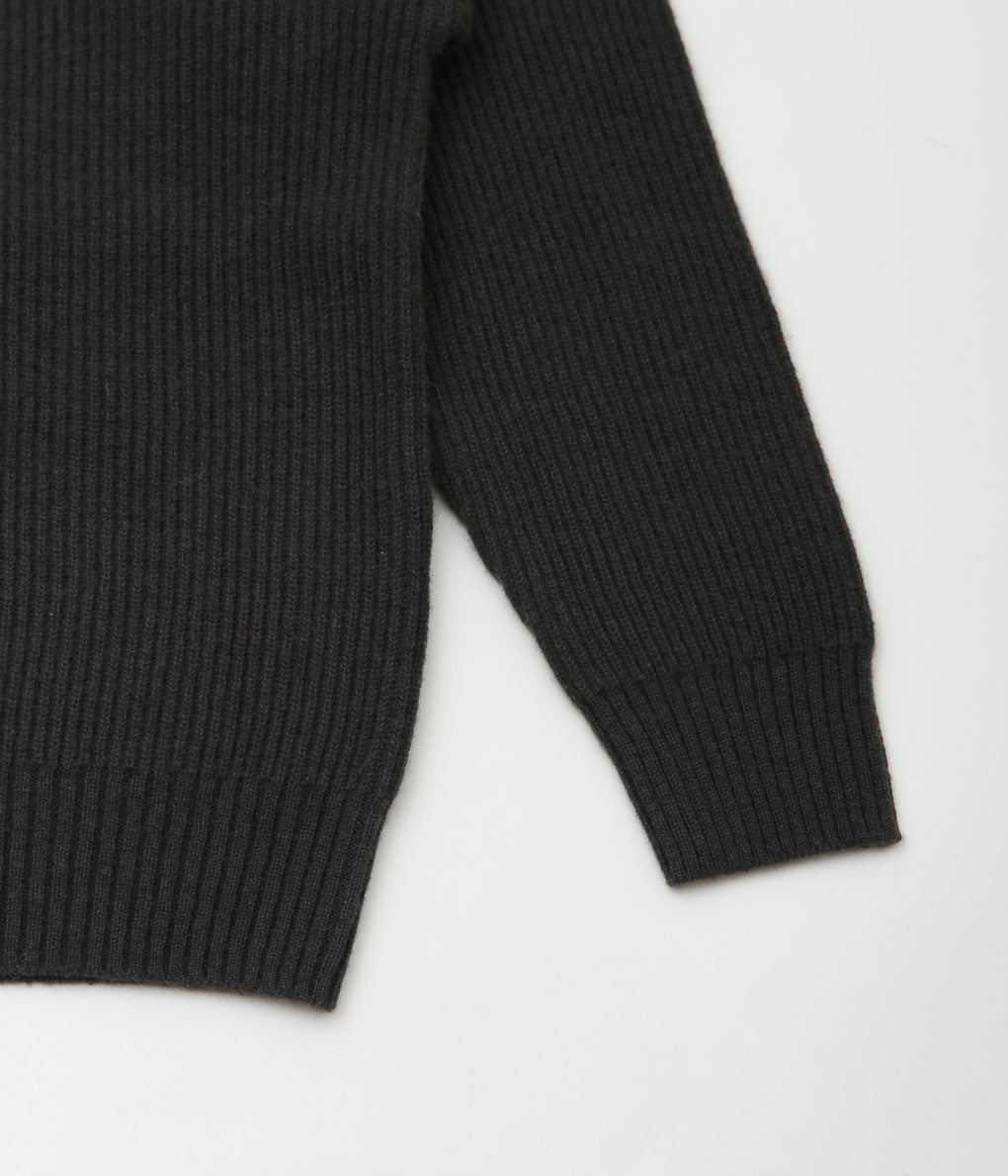 SEYA. ''TURTLE NECK CLOUD SWEATER'' (CRIMSON GRAY)