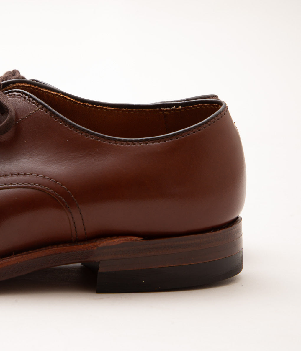 ALDEN ''MILITARY PLAIN TOE OX(53713)'' (HUNTER BROWN)