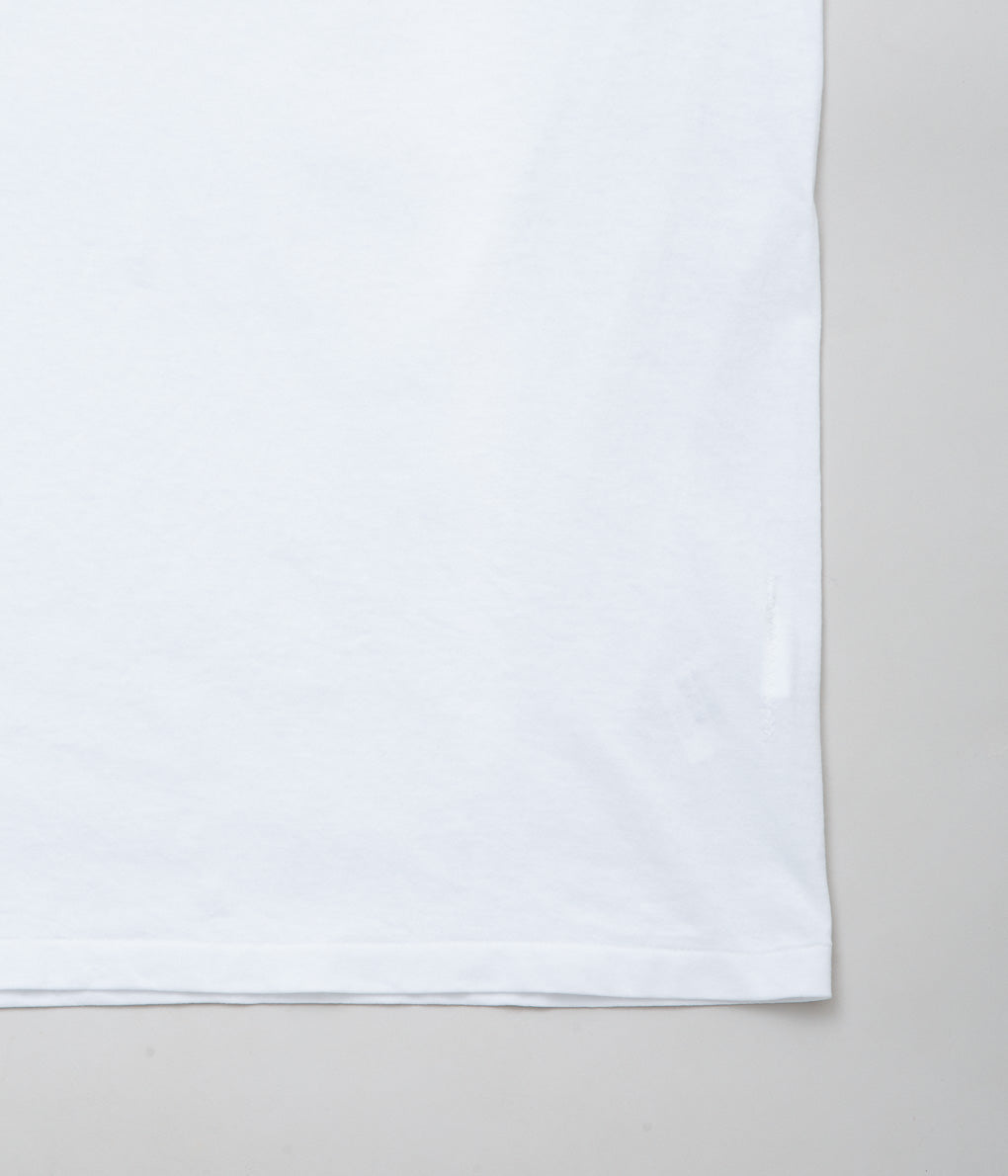 COMOLI''コットンジャージ ノースリーブ''(WHITE)