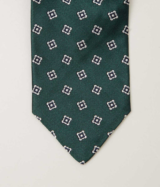 INDIVIDUALIZED ACCESSORIES ''SPACED PATTERN TIE''(GREEN)